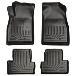 2011-2012 Chevrolet Volt WeatherBeater Combo Black Floor Liners By Husky Liners (98181)