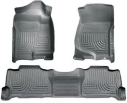 2007-2013 GM Escalade/Suburban/Yukon WeatherBeater Grey Front & 2nd Seat Floor Liners By Husky Liners (98252)