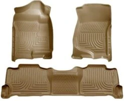 2007-2013 GM Escalade/Suburban/Yukon WeatherBeater Tan Front & 2nd Seat Floor Liners By Husky Liners (98253)