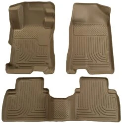 2006-2011 Honda Civic (4DR) WeatherBeater Combo Tan Floor Liners By Husky Liners (98413)