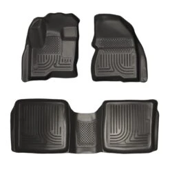 2009-2012 Ford Flex/10-12 Lincoln MKT WeatherBeater Combo Black Floor Liners By Husky Liners (98741)