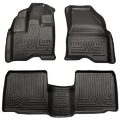 2011-2012 Ford Explorer WeatherBeater Combo Black Floor Liners By Husky Liners (98761)
