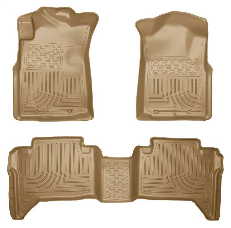 2005-2013 Toyota Tacoma WeatherBeater Combo Black Floor Liners By Husky Liners (98953)