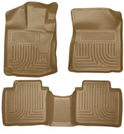 2012-2013 Toyota Venza WeatherBeater Tan Front & 2nd Seat Floor Liners By Husky Liners (99543)