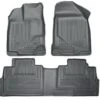 2014 Hyundai Tucson W/Retain Hooks WeatherBeater Combo Front & 2nd Row Black Floor Liners By Husky Liners (99831)