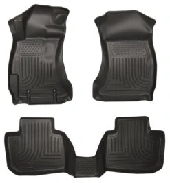 2013 Subaru Legacy/Outback WeatherBeater Front & 2nd Seat Black Floor Liners By Husky Liners (99841)