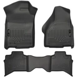 Husky Liners® SET-H2118031 Weatherbeater Series Black Floor Mats, Front And Second Row