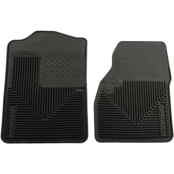 Husky LinersĀ® SET-H2151041-3 Heavy Duty Series Black Floor Mats, Front Row And Center Hump - Image 2