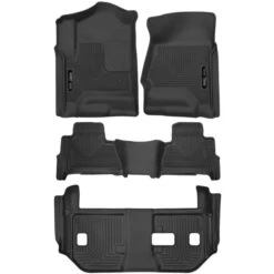 Husky Liners® SET-H2153111 X-act Contour Series Black Floor Mats, Front, Second And Third Row