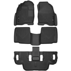 Husky Liners® SET-H2153331 X-act Contour Series Black Floor Mats, Front, Second And Third Row