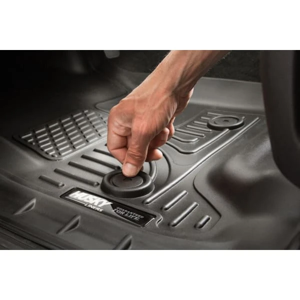 Husky LinersĀ® SET-H2198231-4 Weatherbeater Series Black Floor Mats, Front, Second Row And Center Hump - Image 5